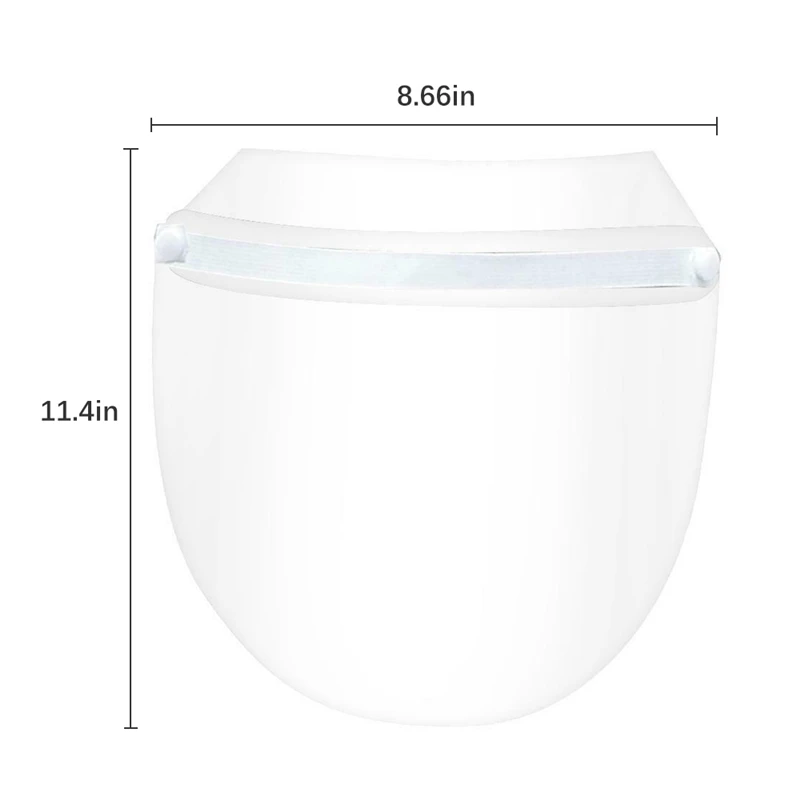 

PE Adjustable Head-mounted Full Face Shield Screen Mask Visor Eye Anti Droplet Prevent Saliva Splash Covering Face Mask-0.5MM