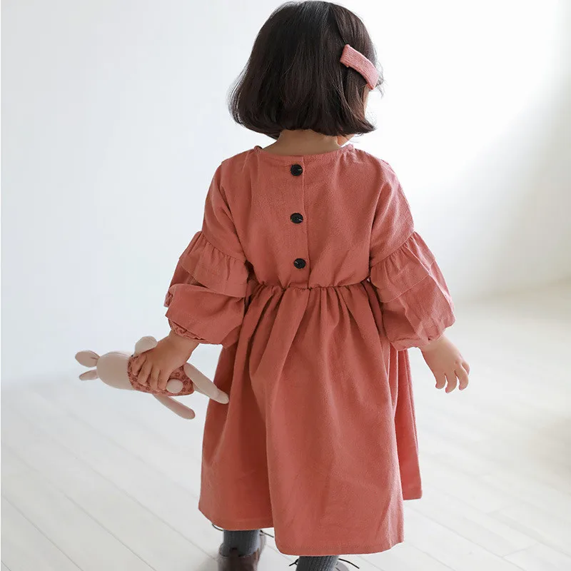 От 2 до 6 лет для детей и младенцев девочек платье с кружевным узором длинные