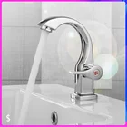 Хромированные смесители для раковины для ванной комнаты с одной ручкой, смеситель для ванны на палубе с одним отверстием для кухни, одинарный кран холодной воды медный сплав