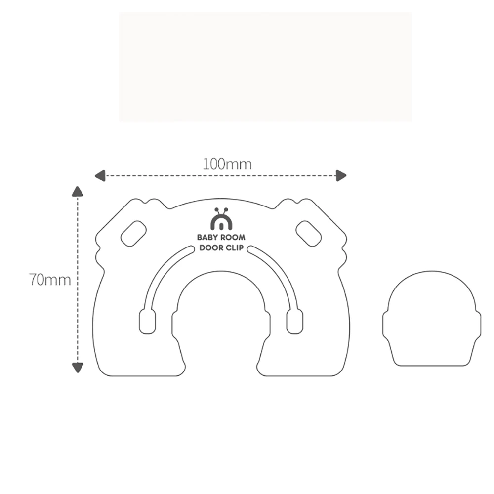 Tope de seguridad para beb&eacute; en forma de U, Protector de dedo para tarjeta de beb&eacute;, abrazadera de beb&eacute;, Tope de puerta de seguridad para ni&ntilde;os-5