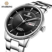 starking business watch men japan movement auto date male clock sapphire stainless steel waterproof 50m relogio masculino am0270