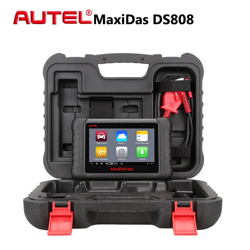 Autel MaxiDAS DS808 все системы автомобиля диагностический инструмент профессиональный Авто OBD OBD2 код ридер Сканер обновление онлайн аналогично MS906