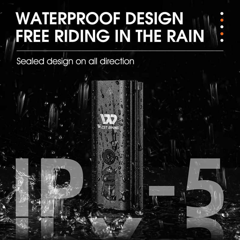 Фсветильник передний велосипедный светодиодный с зарядкой от USB