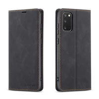 luxury leather flip phone case for samsung galaxy s20 ultra s10 5g s10e s9 s8 plus s7 edge wallet magnetic cover case