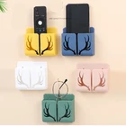 Настенная коробка для хранения 1 шт., органайзер для ТВ-контроллера, оленя, часов, очков, кабеля мобильного телефона в спальне