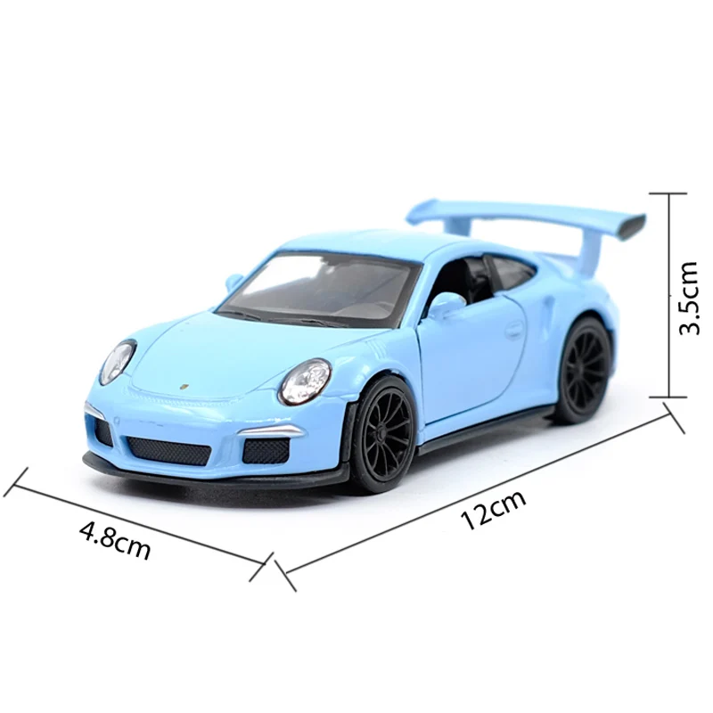 WELLY 1:36 911 GT3 RS Super sports car Alloy Diecast Car Model Toy With Pull Back For Children Gifts Toy Collection