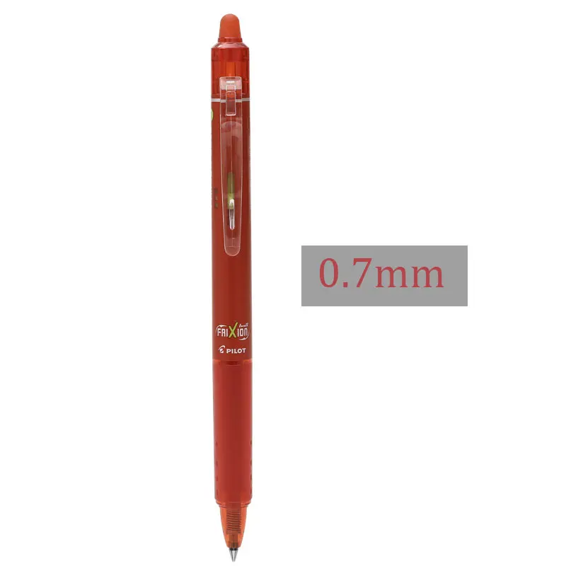 Red 1PCS Pilot FriXion стираемая ручка пресс шариковая ручка 0,7 мм LFBK-23F синий/черный/красный Шариковая ручка для школы канцелярские принадлежности 1 шт - Цвет: Red 1PCS