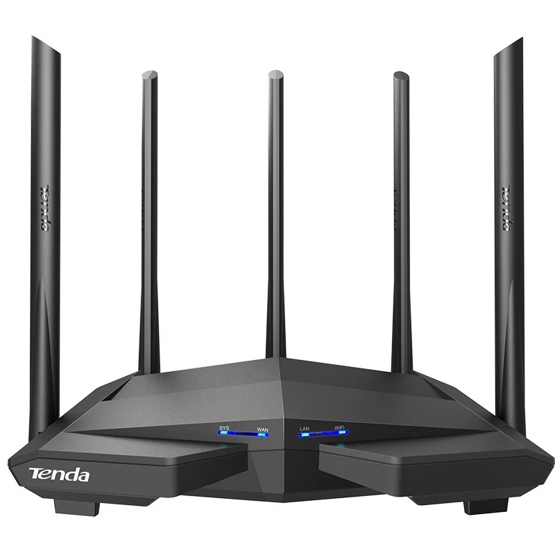

New Tenda AC11 Gigabit Dual-Band AC1200 Wireless Router Wifi Repeater with 5*6dBi High Gain Antennas Wider Coverage, Easy setup