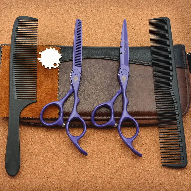 Hair Scissors Cutting Thinning Styling Tools 5.5/ 6 inch Stainless Steel Salon Hairdressing Shears Regular Flat Teeth Blades | Уход за