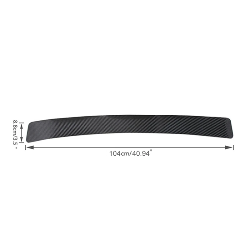 

104cm Universal Car Auto Carbon Fiber Trunk Protection Sticker Car Door Sill Anti Scratch Strip Rear Bumper Lip Guard Protector