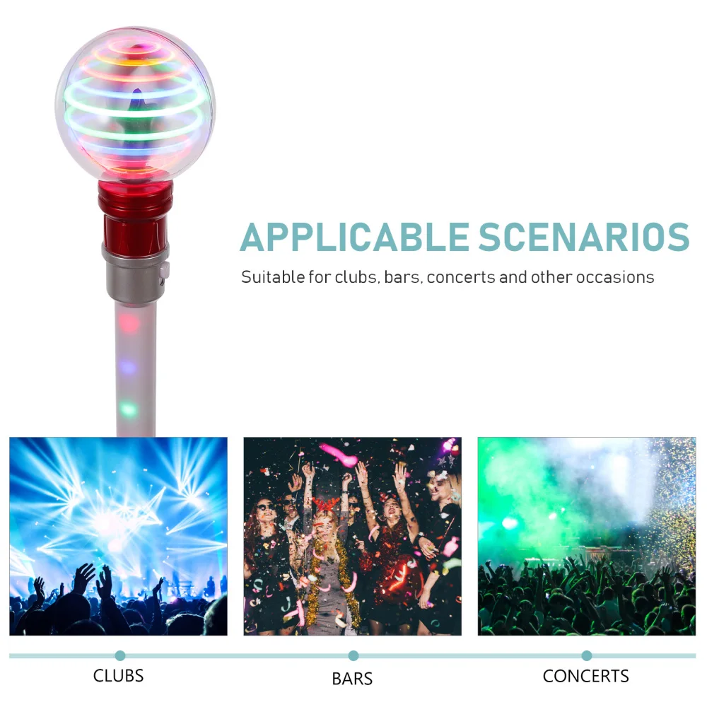 

1Pc LED Glowing Stick Colorful Night Glow Wand Funny Bar Party Flashing Stick