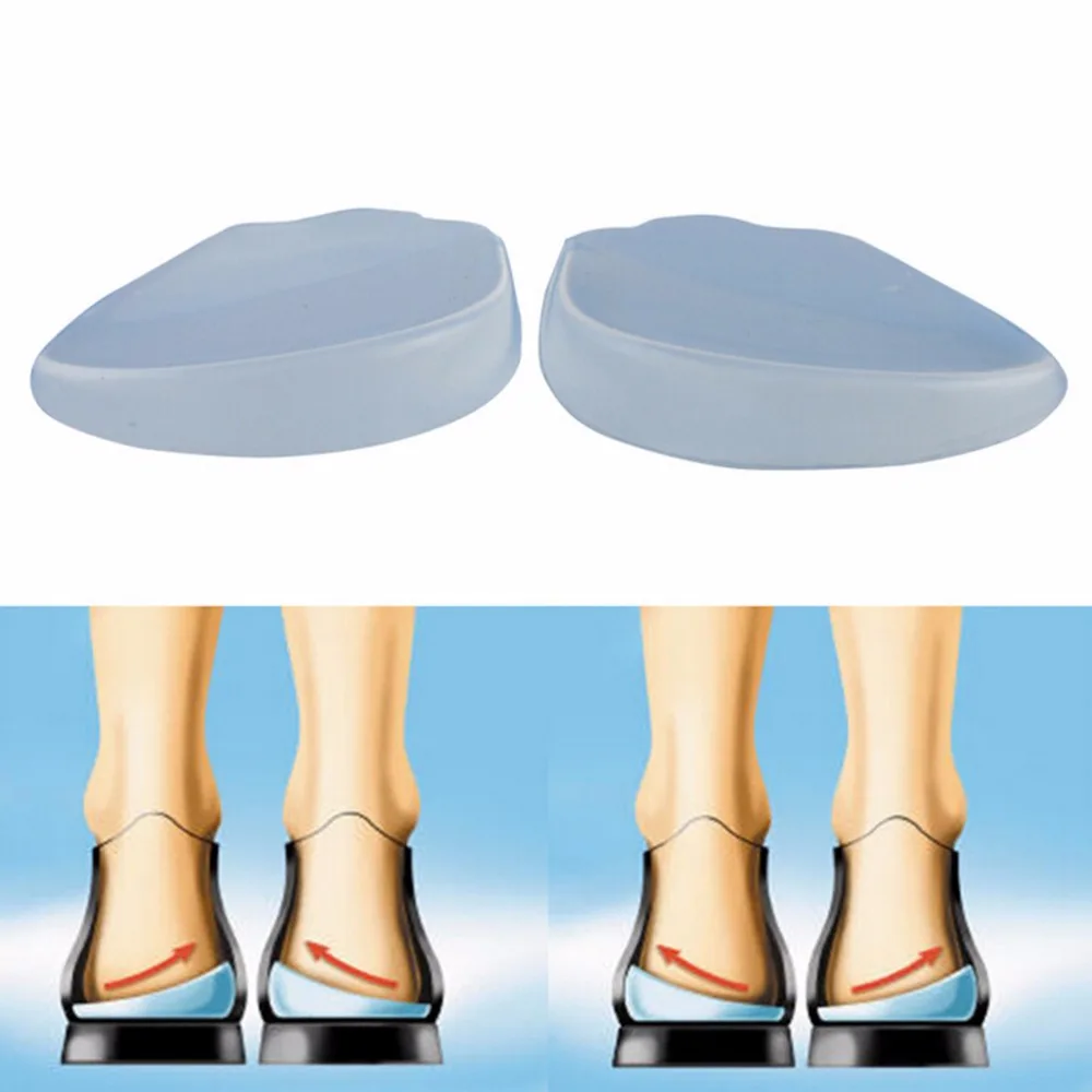 

Hot 1Pair Silicone Support pad for High Heels Flat Feet Orthotics Orthopedic Insoles Corrector for Shoes Woman Feet Care