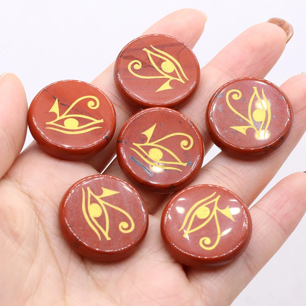 

6 шт. натуральный камень, красный камень, исцеление ауры, религия, хранитель, Бог хора, драгоценные камни, украшение для дома, изысканная бижу...