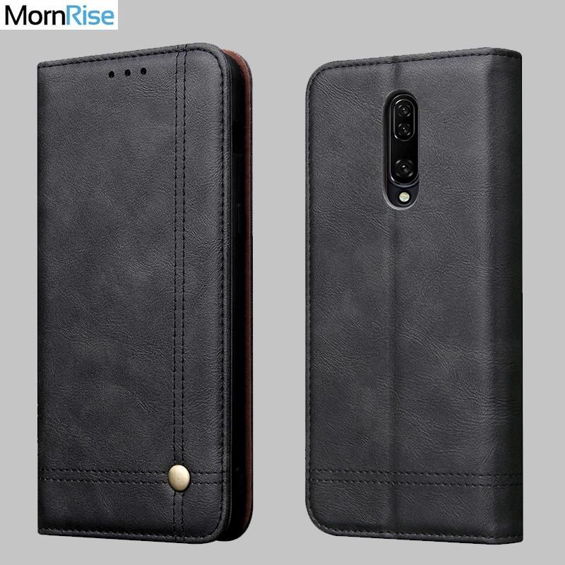 Новый винтажный кожаный флип чехол для Oneplus 7 / 7T Pro кошелек роскошная подставка