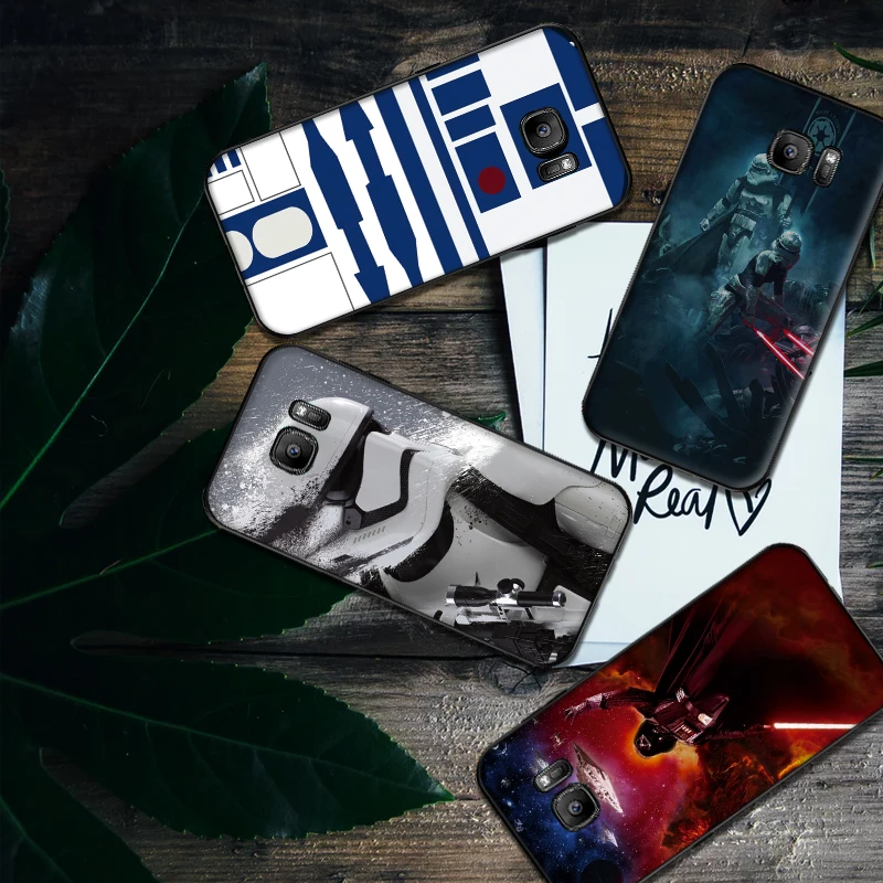 Мягкий силиконовый чехол для телефона YODA с мультяшным роботом samsung Galaxy S6 S8 Edge S7 S9