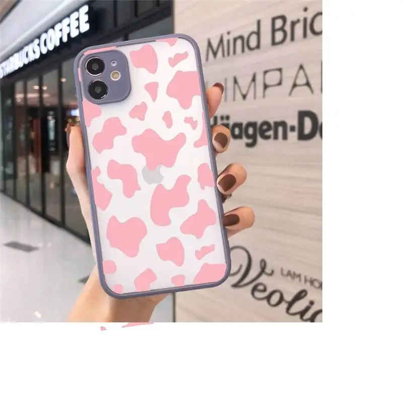 

Leopard Print Phone Case Matte For iPhone 12 Mini 11 Pro XR XS Max 7 8 Plus X Hard PC Back Cover