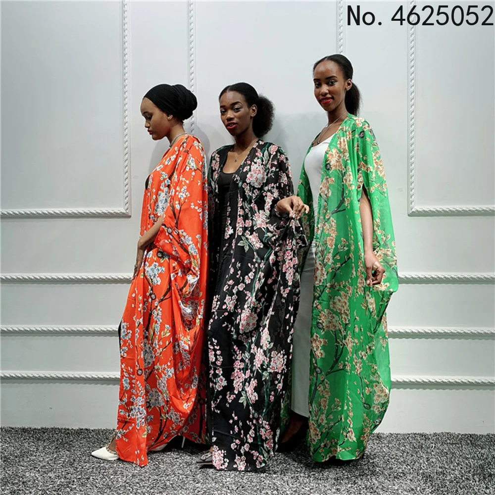 Кафтан Дубай абайя кимоно кардиган хиджаб мусульманское платье африканские