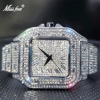 ice out relogio droshipping luxury full diamond quartz watches for men or women classic stylish trend 2021 waterproof watch new
