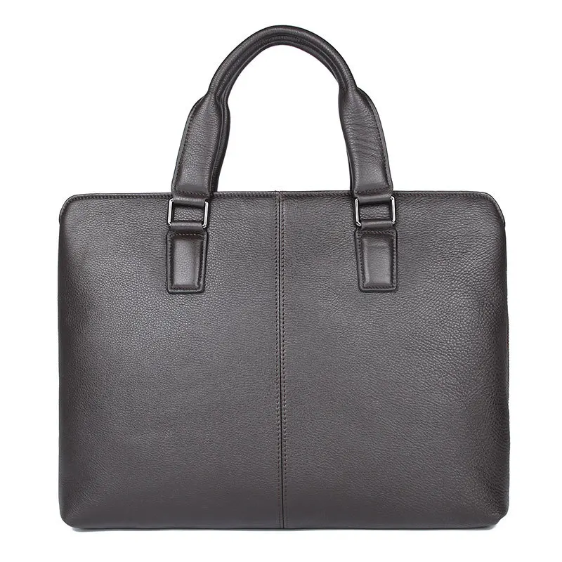 Мужской деловой портфель из натуральной кожи для ноутбука 14 дюймов M7411 | Багаж и