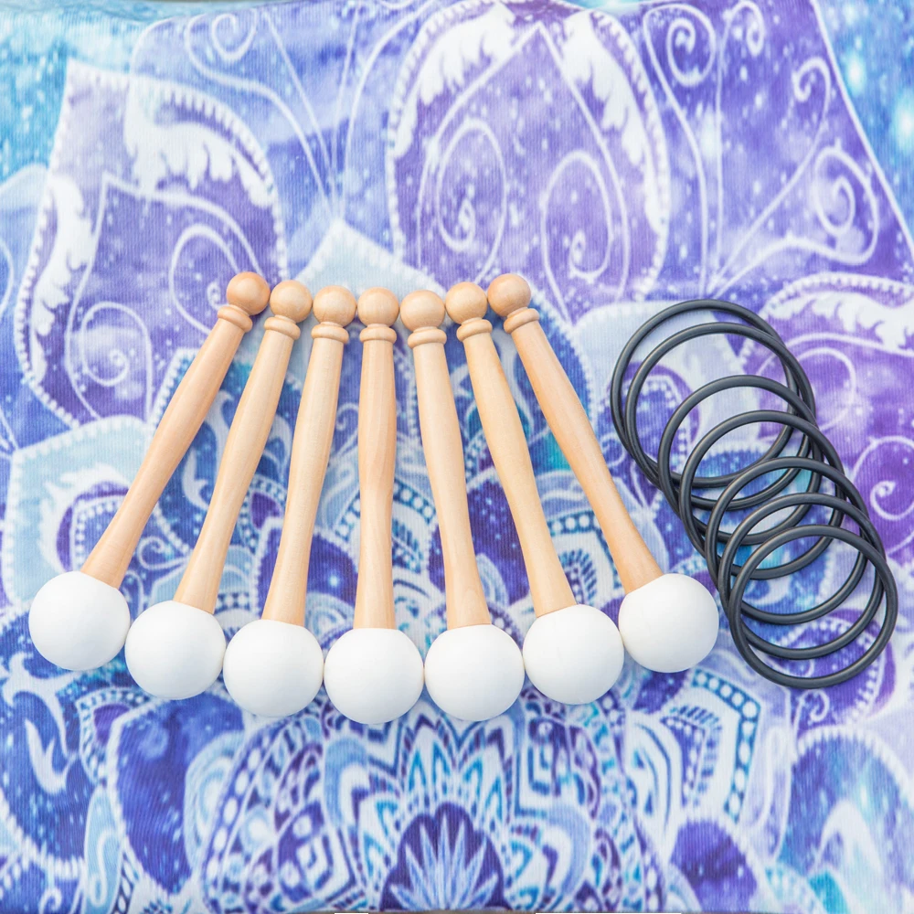 7 шт. резиновый молоток и уплотнительное кольцо для игры в хрустальную поющую