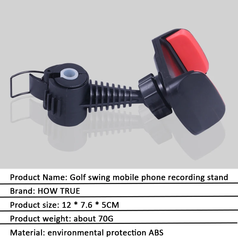 

Golf Swing Holder Recorder Cell Phone Clip Holder Training Aid Trainer Practice Golf Swing Recorder Holder