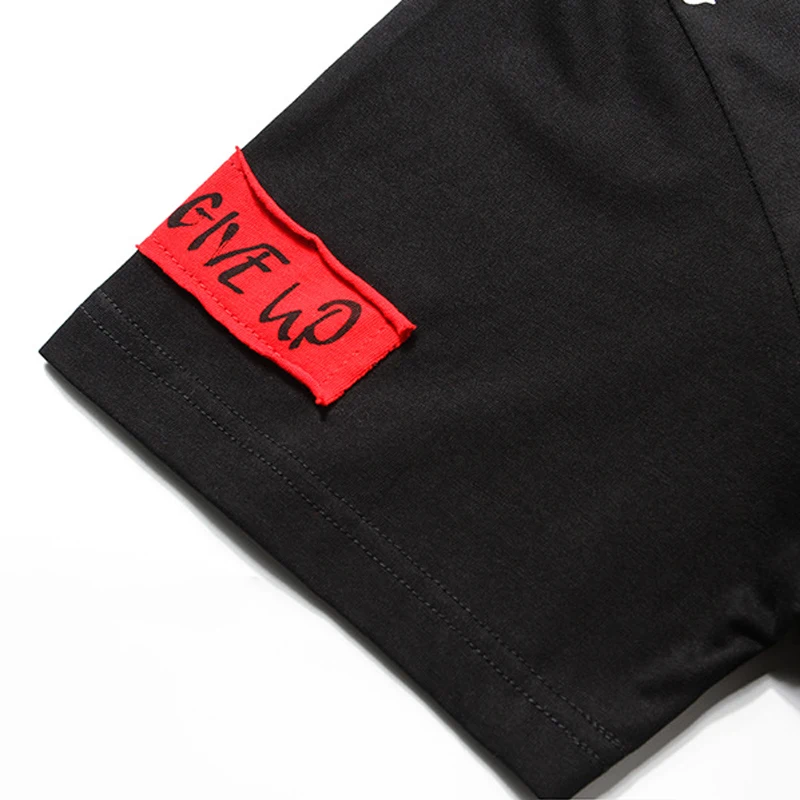 

2020 New Arrival Freeshipping Print Cotton Collar Short Sleeve Summer Loose Big Leisure O-neck Casual T Shirt Men Hip Hop