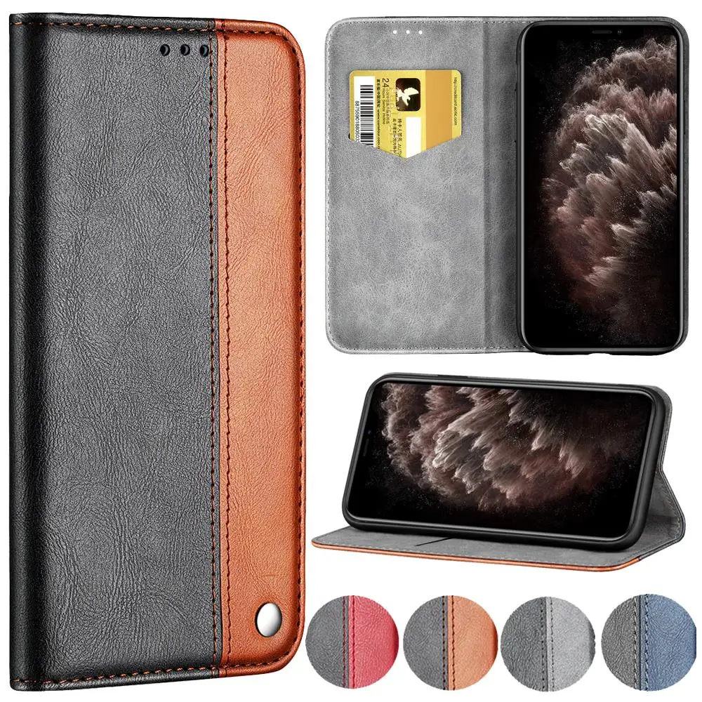 

Retro Leather Case For iPhone 12 Pro Max 11 Pro XS Max Iphone 8 7 6 Plus 5 SE 2020 Mini Fashion Wallet Phone Holder Cover Funda