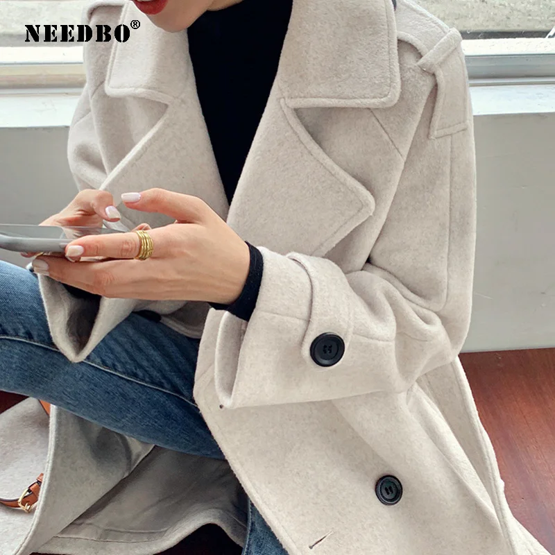 NEEDBO Faux Fur Coat Women Jacket Long Streetwear Wool Warm Teddy Jacket Coat Oversize 2020 Outerwear Soft Fluffy Jacket Women