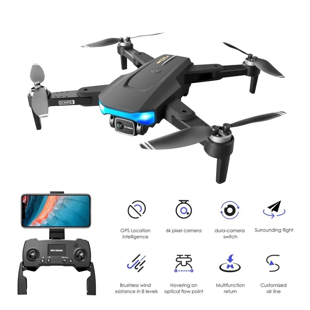 2021 Новый LS38 Дрон FPV GPS 5G WiFi 6K HD камера Профессиональная аэрофотосъемка бесщеточный