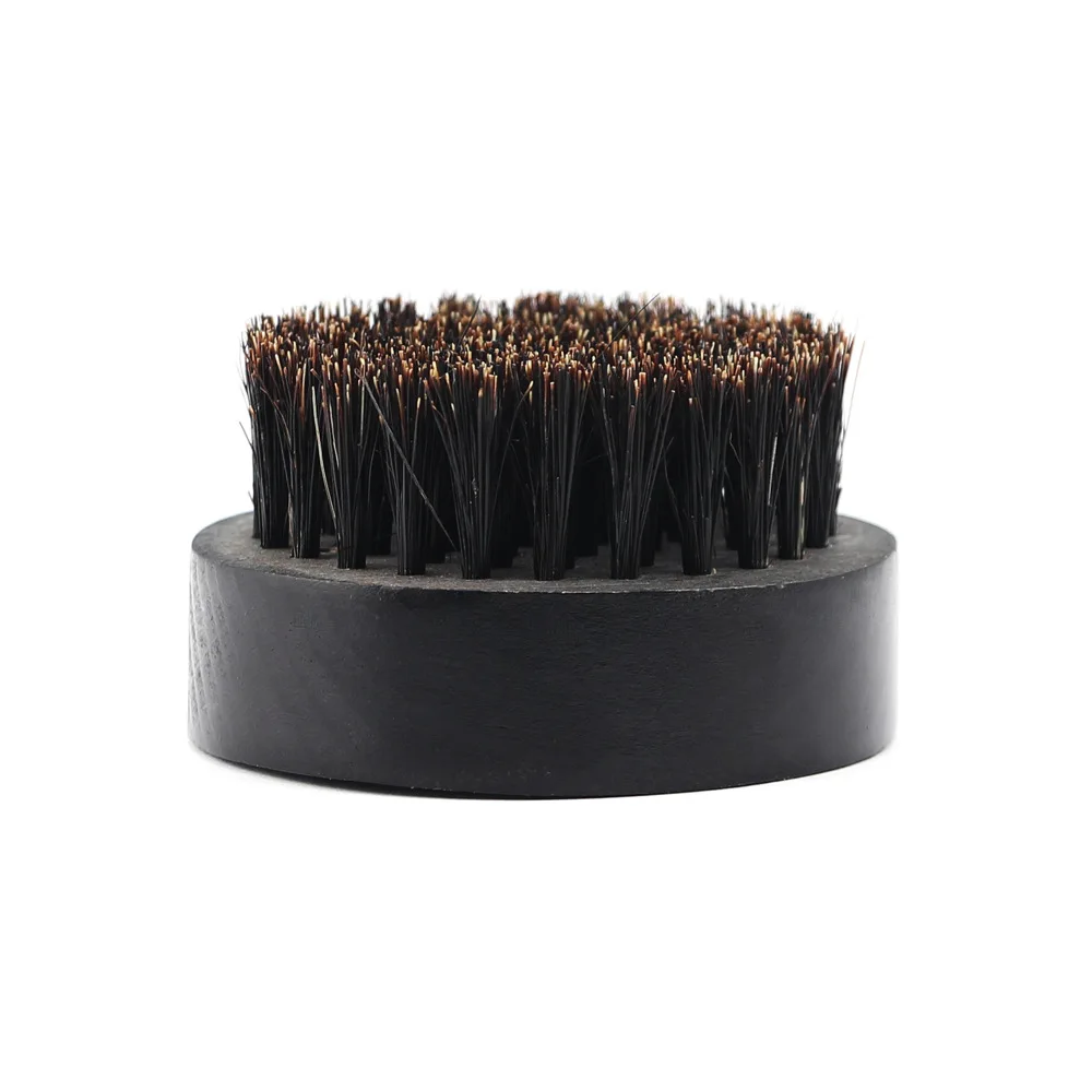 Щетка для бороды с голубым зоопарком щетина кабана натуральная древесина мини