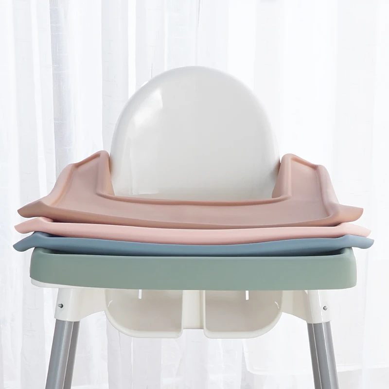 Customized Baby High Chair Place Mat BPA Free Children's Tableware Table Mat Feeding Dishes Plates Pad Baby Stuff