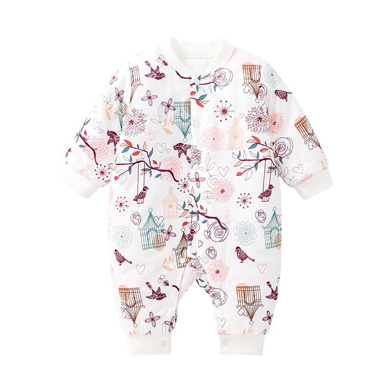 Pureborn/комбинезон для новорожденных мальчиков и девочек Толстый стеганый