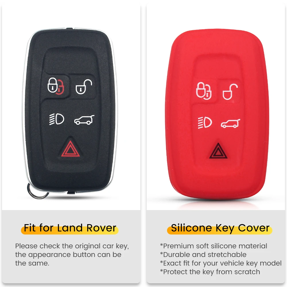 KEYYOU для Land Rover Discovery 4 Range Sport Vouge 2009 2010 2011 2012 LR4 Evoque 5 кнопок Smart силиконовый чехол