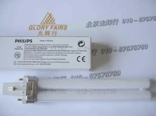 9 Вт ультрафиолетовых лучей спектров PH труба лампы охраны окружающей среды