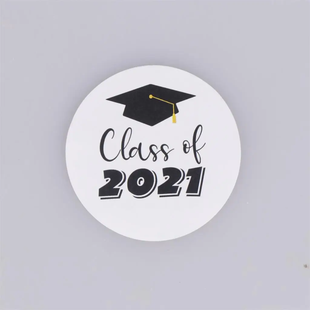 

Graduation Stickers Class Of 1.5 Inch 500 Stickers 8 Different Designs Filled With Multiple Adorable Graduation Favors