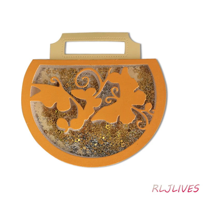 

Полукруглый мешочек, металлические Вырубные штампы, сделай сам, скрапбукинг, карточка, трафарет, бумага, рукоделие, альбом ручной работы, ук...