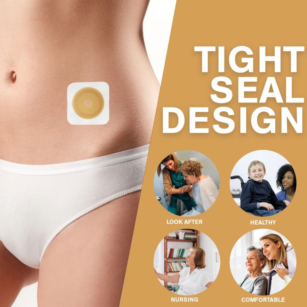 

5pcs Hydrocolloid Skin Barrier Strips Ostomy Bags Ring Colostomy Barrier