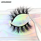 LEHUAMAO накладные ресницы из искусственного меха норковые ресницы 3D пушистые натуральные мягкие Объемные Накладные ресницы наращивание ресниц перекрестный макияж