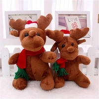new christmas elk plush toys fashion creative music cartoon doll appease doll childrens holiday birthday exquisite gift