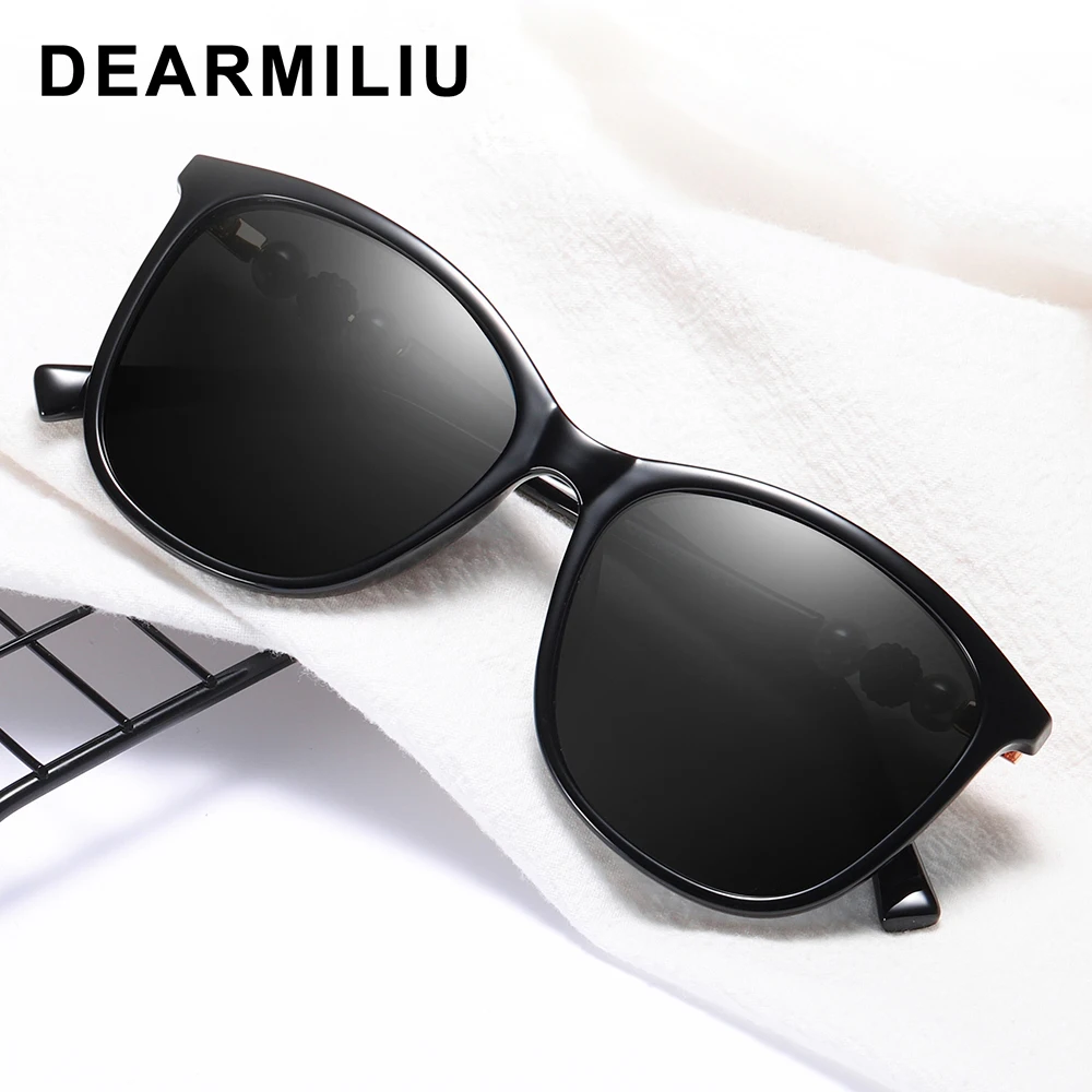 DEARMILIU Модные солнцезащитные очки Брендовые женские кошачий глаз поляризованные