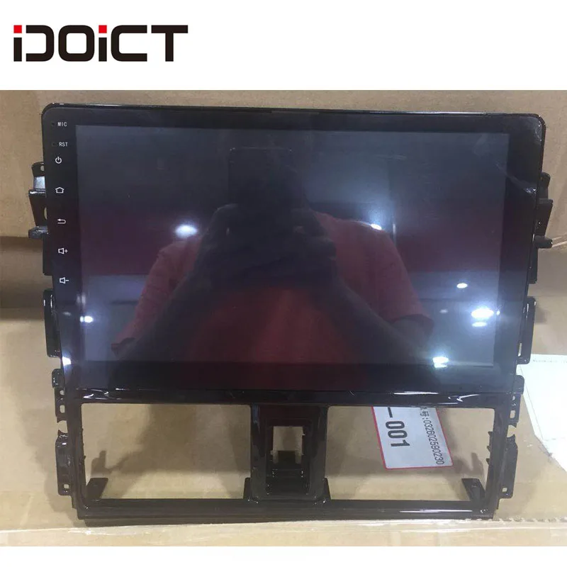 Автомобильный DVD плеер IDOICT Android 9 1 GPS навигация мультимедийный для Toyota Vios Yaris Radio 2014