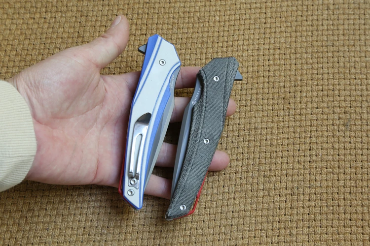 Тактический складной нож MAXACE ranger XW42 лезвие KVT шариковый подшипник рукоятка G10