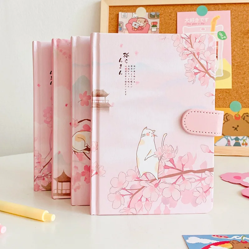 

Daily Work Notebook School Student Schedule Planning A5 Page Notepad Flower Cover Stationery Journal Workbook Thick Handbook