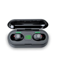 f9 wireless earphones tws bluetooth compatible 5 0 headphones hifi stereo mini waterproof sports headset earbuds for smartphone