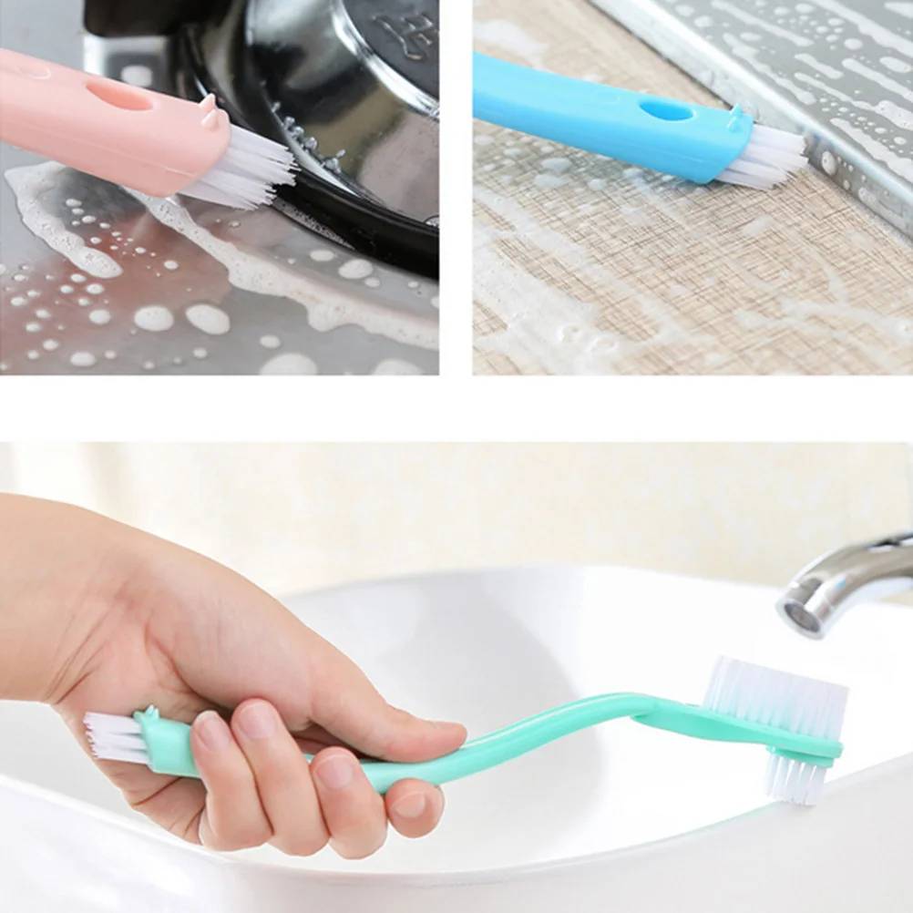 Щетка для обуви с двойной головкой длинной ручкой уборки дома мытья кроссовок