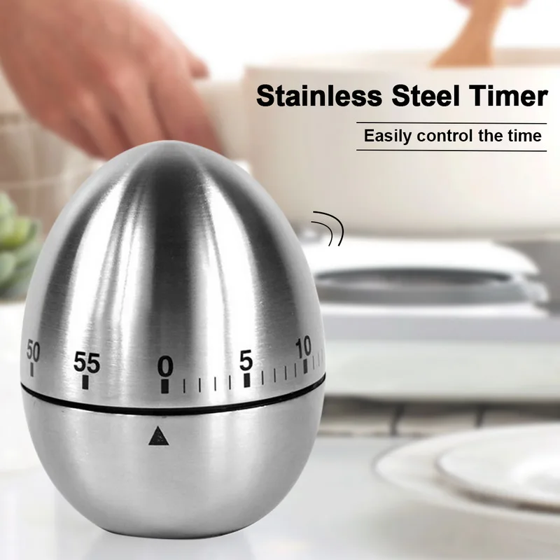 Кухонный таймер ручная Механическая вращающаяся сигнализация в форме яйца из