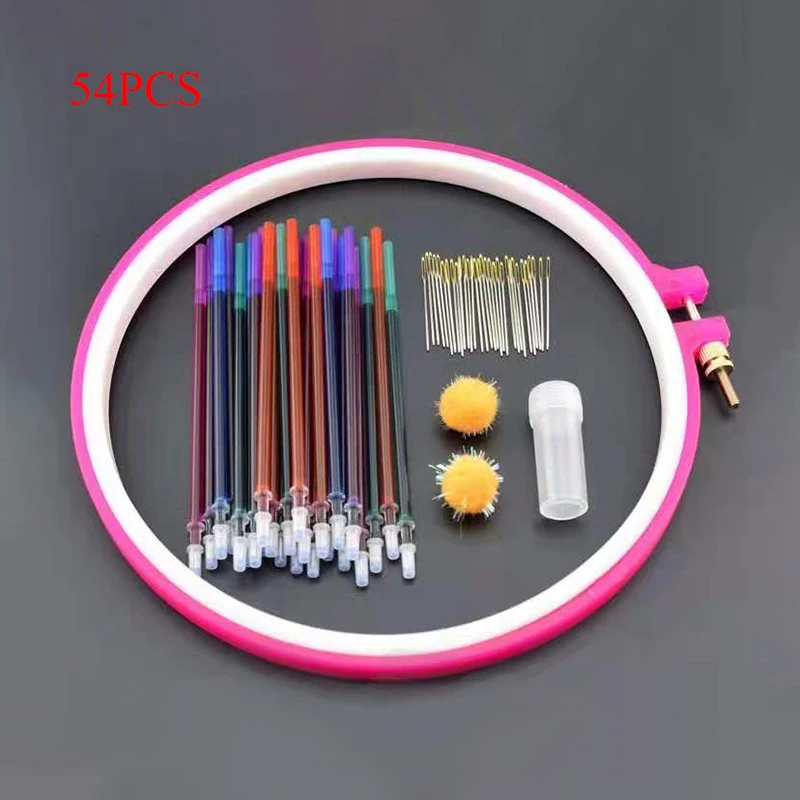 54 шт. набор инструментов для вышивания крестиком Набор иглы водорастворимые