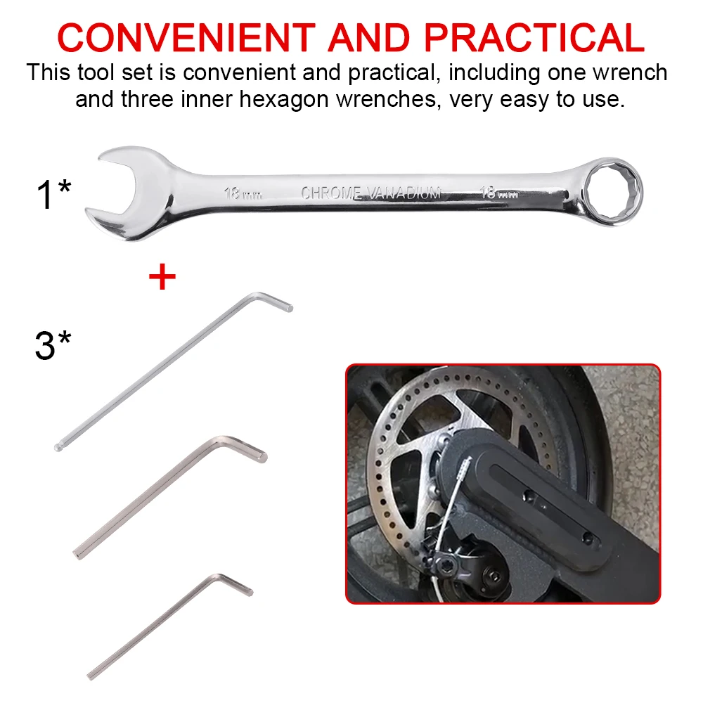 Wheel Tire Replacement Tool Set Dual-use Wrench Inner Hex for Xiaom Ninebot Segway ES1 ES2 ES4 Electric Scooter | Спорт и