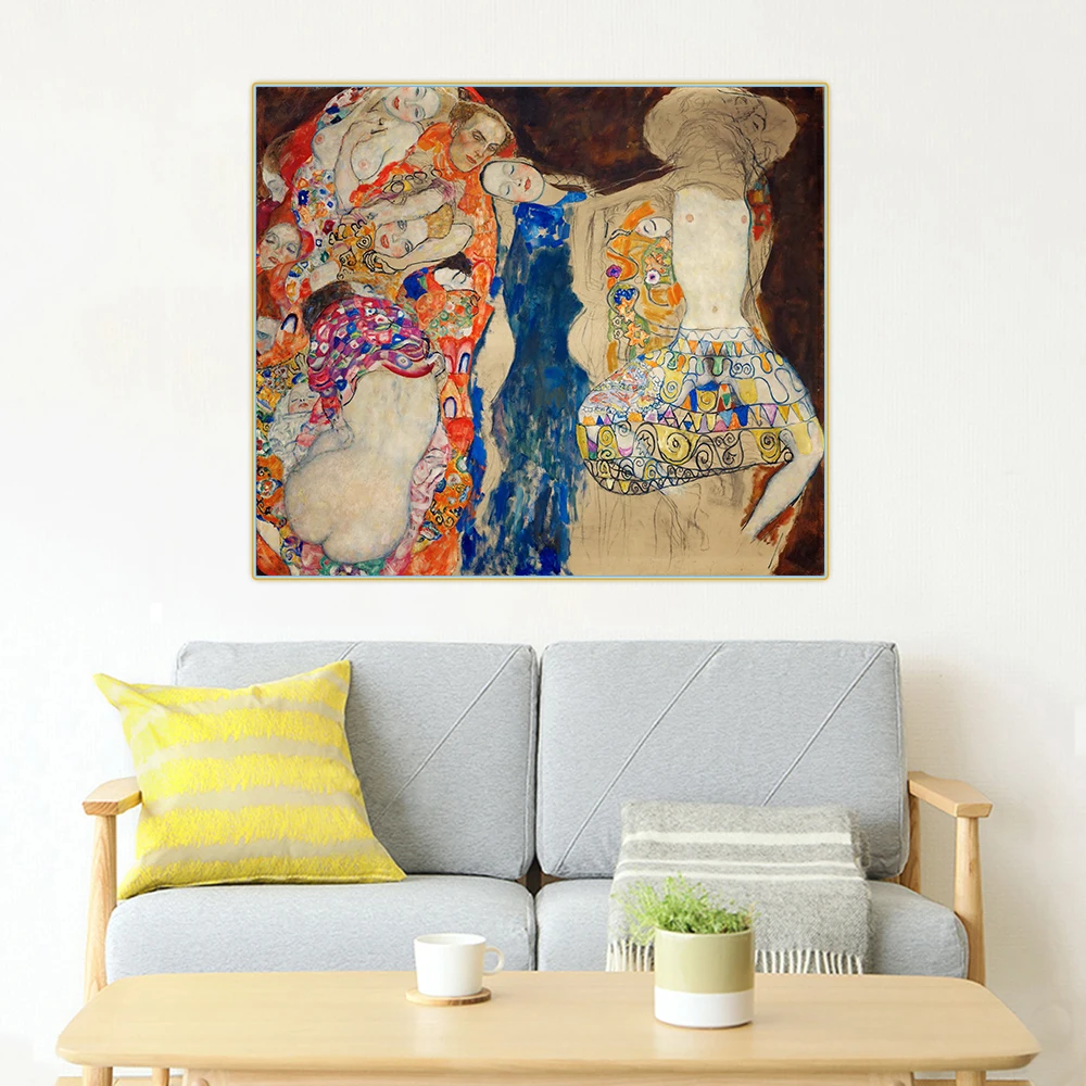 Citon Gustav Klimt 》 Невеста холст искусство Масляная живопись знаменитый