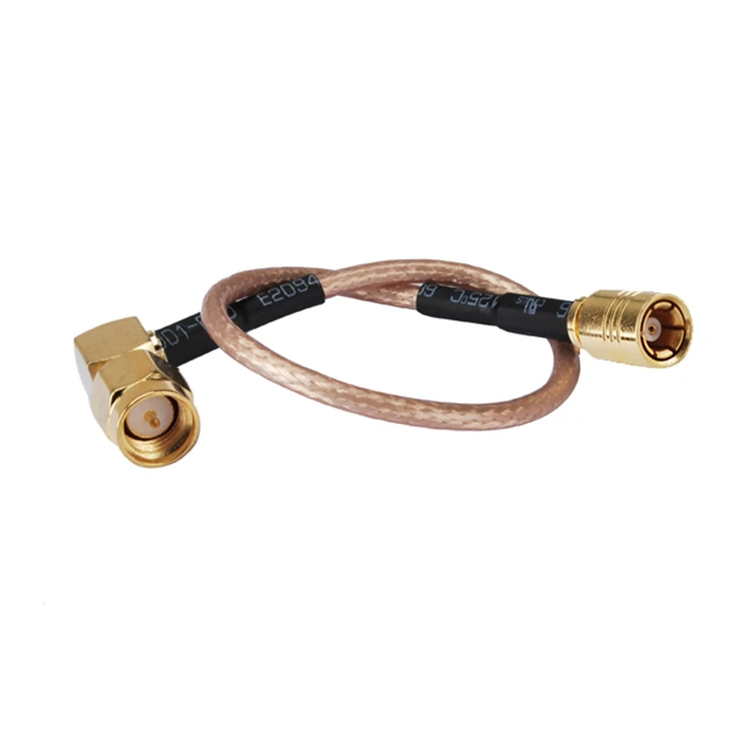 Кабель Superbat 2X RF SMA male RA SMB (женский штырь) прямой кабель Пигтейл RG316 10 см в